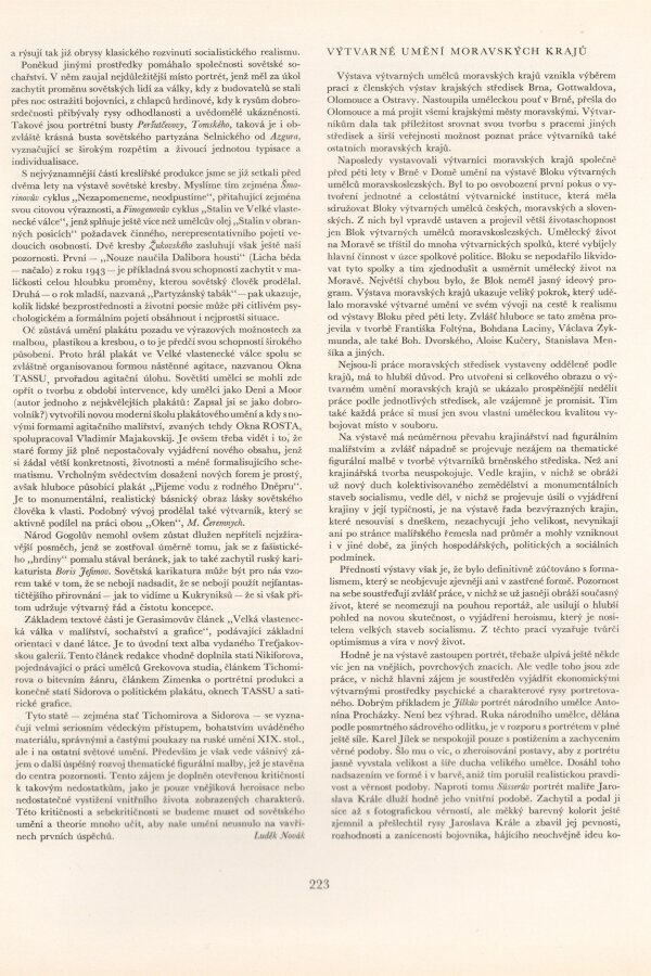 J. B. Svrček, Výtvarné umění moravských krajů, Výtvarné umění III, 1953, č. 2, s. 223.